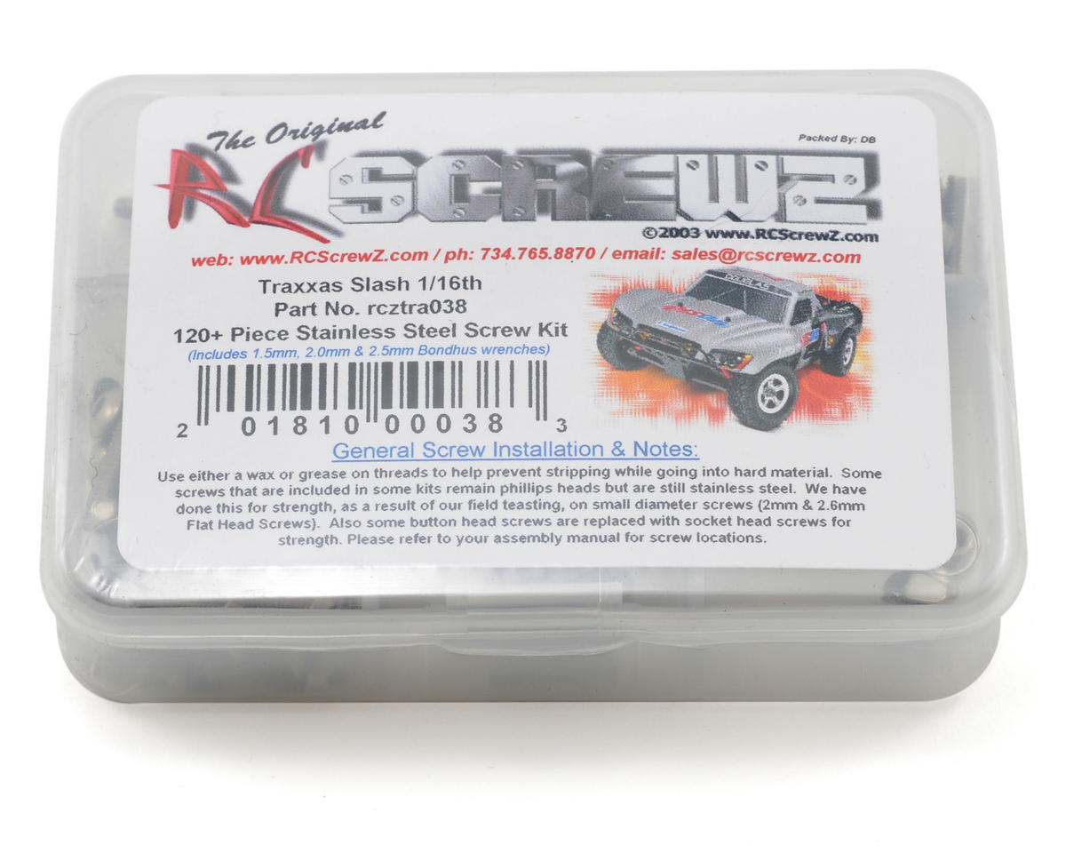 RCZTRA038 Slash 1/16 Screw Kit