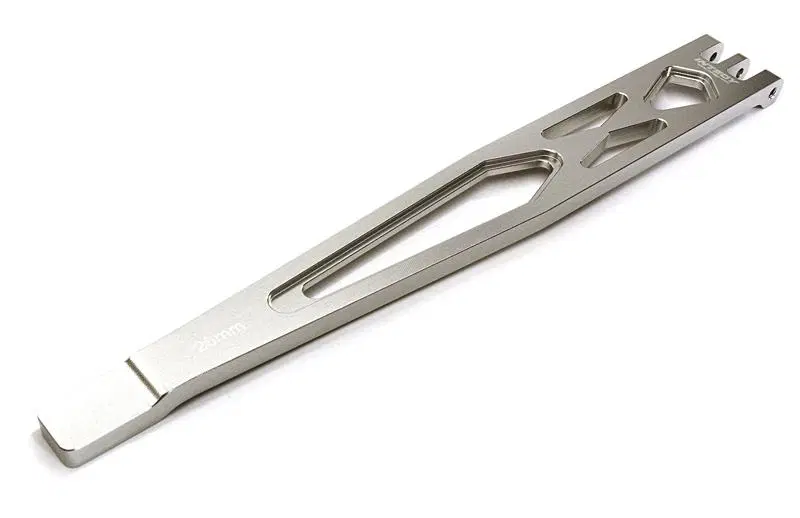 INTC28232SILVER Alloy Machined Battery Plate 1/10