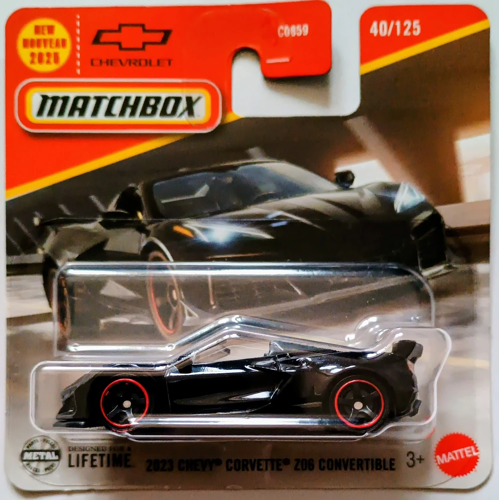 MBC0859 JBR33  MatchBox 2023 Chevy Corvette Z06 Convertible