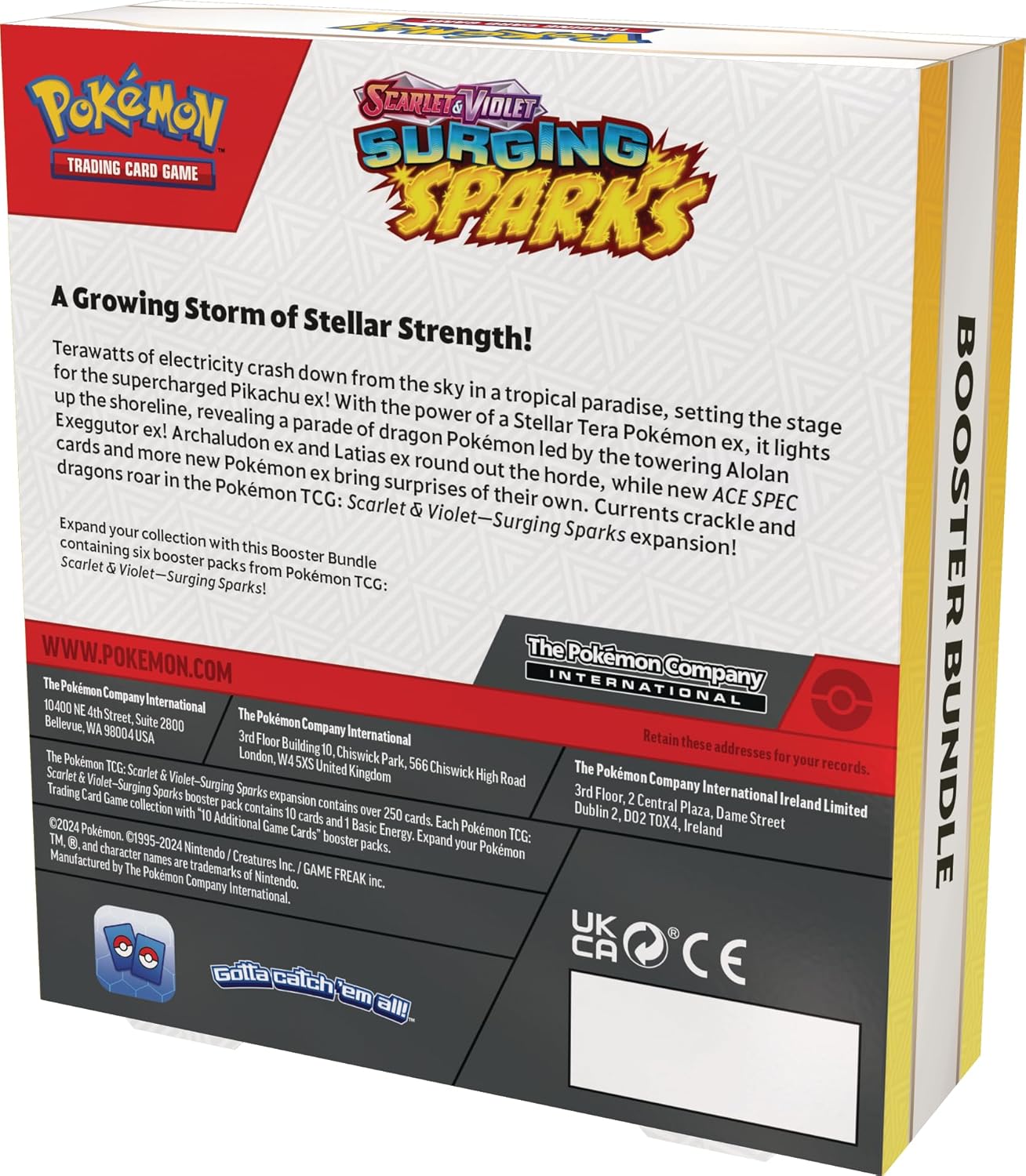 PKU191-85991 Pokemon Scarlet & Violet #8 Surging Spark Booster Bundle