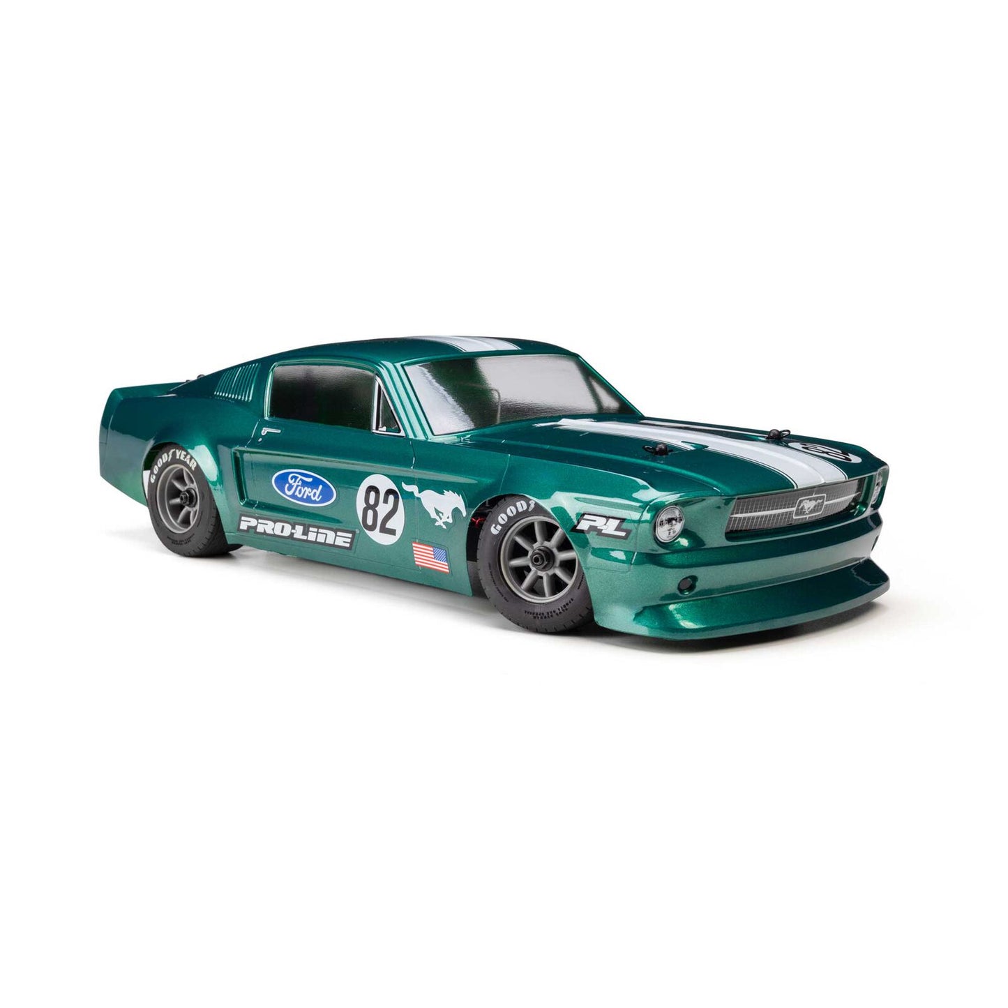 PRO372817 Pro-Line Racing 1/12 Pre-Cut 1968 Ford Mustang Clear VTA Body: Losi NASCAR® Race Car