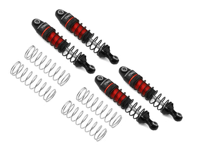 X003UW121R Treal Hobby 53mm Aluminum Threaded Damper Shocks for Traxxas TRX-4M (Red) (4)