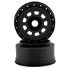JCO3421B 9-Shot Short Course Dirt Oval Wheels (2) (Black) w/17mm Hex