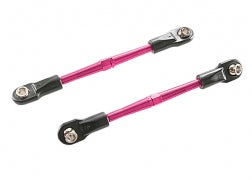 3139P  Turnbuckles, aluminum (pink-anodized), toe links, 59mm (2) (assembled w/ rod ends & hollow balls) (requires 5mm aluminum wrench #5477)