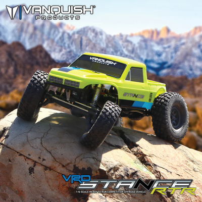 VPS09009A Vanquish Products VRD Stance RTR 1/10 Scale Portal Axle Competition Crawler - Tennis Green