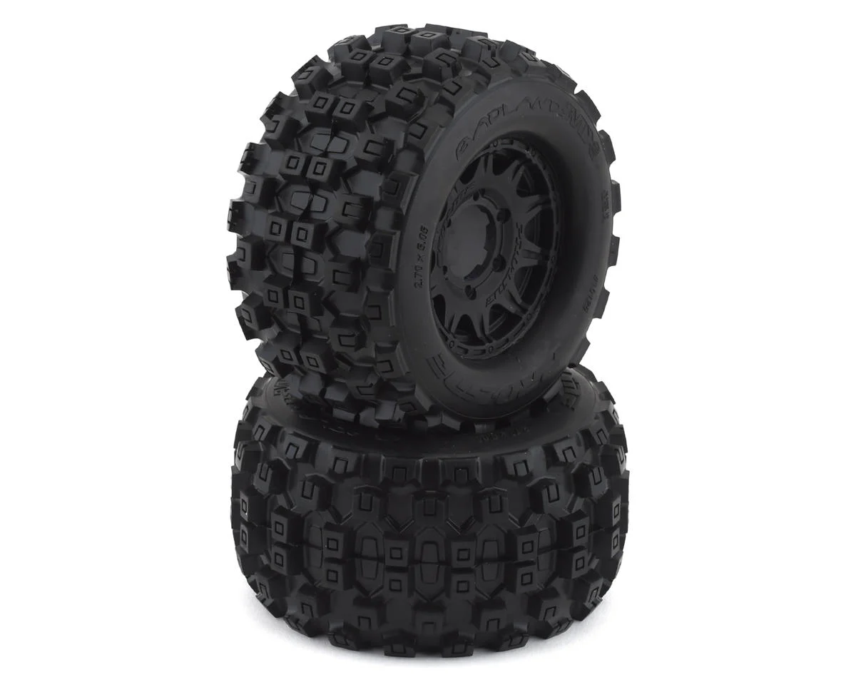 PRO1012510 Badlands MX28 2.8" Pre-Mounted Tires w/Raid 6x30 Wheels (2) (M2) (Black) w/Removable Hex