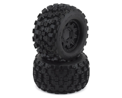 PRO1012510 Badlands MX28 2.8" Pre-Mounted Tires w/Raid 6x30 Wheels (2) (M2) (Black) w/Removable Hex