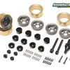 BRW780938TE37-GM KRAIT™ 1.0" TE37 Beadlock Wheel w/ Brass Rings & Hub Options Set (4) Gun Metal