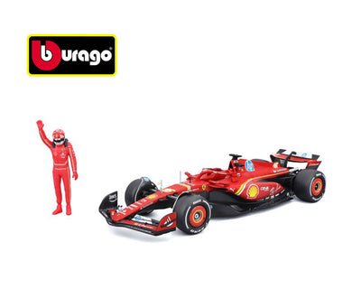 Bburago 18-26823CL 1:24 Ferrari F1 Team SF-24 #16 Charles Leclerc with Driver Figure – Formula Racing