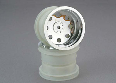 3673 2.2" Chrome Front Wheels (2)