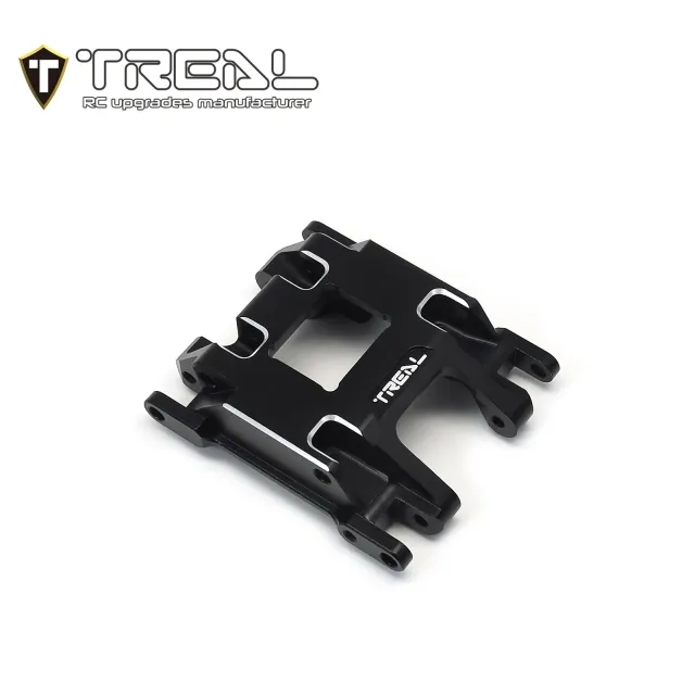X003KPQ5YX TREAL Aluminum 7075 Center Skid Plate CNC Machined Upgrdes for 1/18 TRX4M-Black