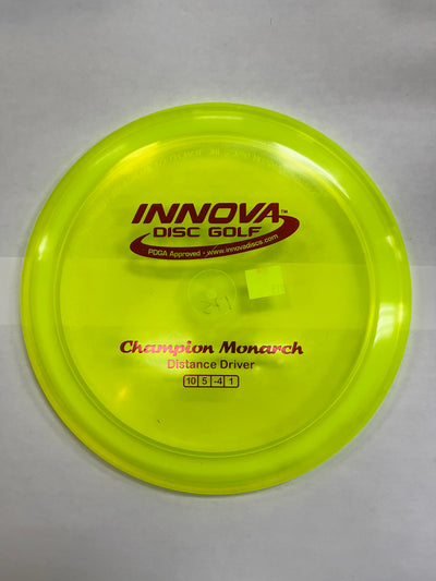 Innova Champion Monarch Distance Driver Clear Yellow