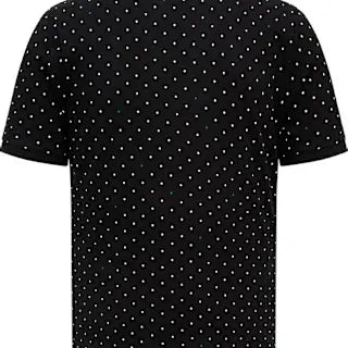 701223324 Mercedes AMG Petronas F1 Men's Polka Dot Polo