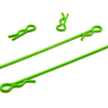 T4047FLUORESCENTGREEN Color Body Clip (4) for 1/18 Cars & Trucks