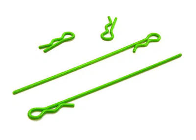 T4047FLUORESCENTGREEN Color Body Clip (4) for 1/18 Cars & Trucks