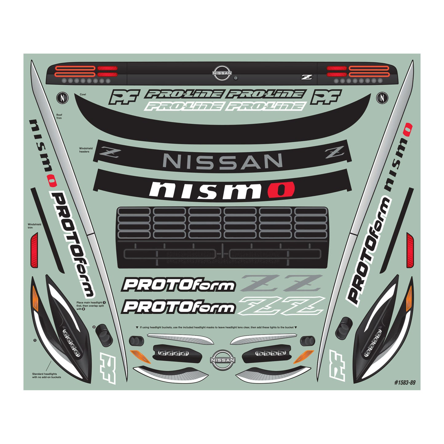 PRM158300 1/8 2023 Nissan Z Clear Body: Vendetta