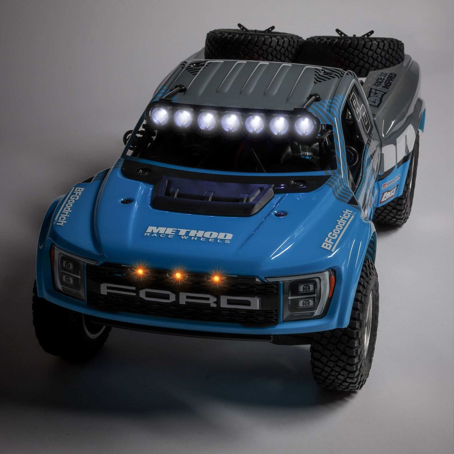 LOS03046 1/10 Ford Raptor Baja Rey 2.0 4X4 Brushless RTR, Method