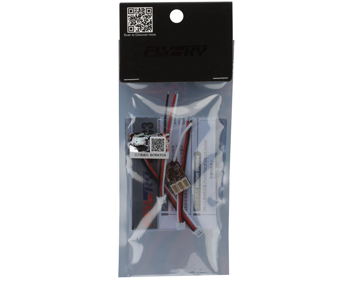 FSY-FS-GMR-C3 Flysky GMR Genuine Micro 2.4GHz 3-Channel AFHDS3 Receiver