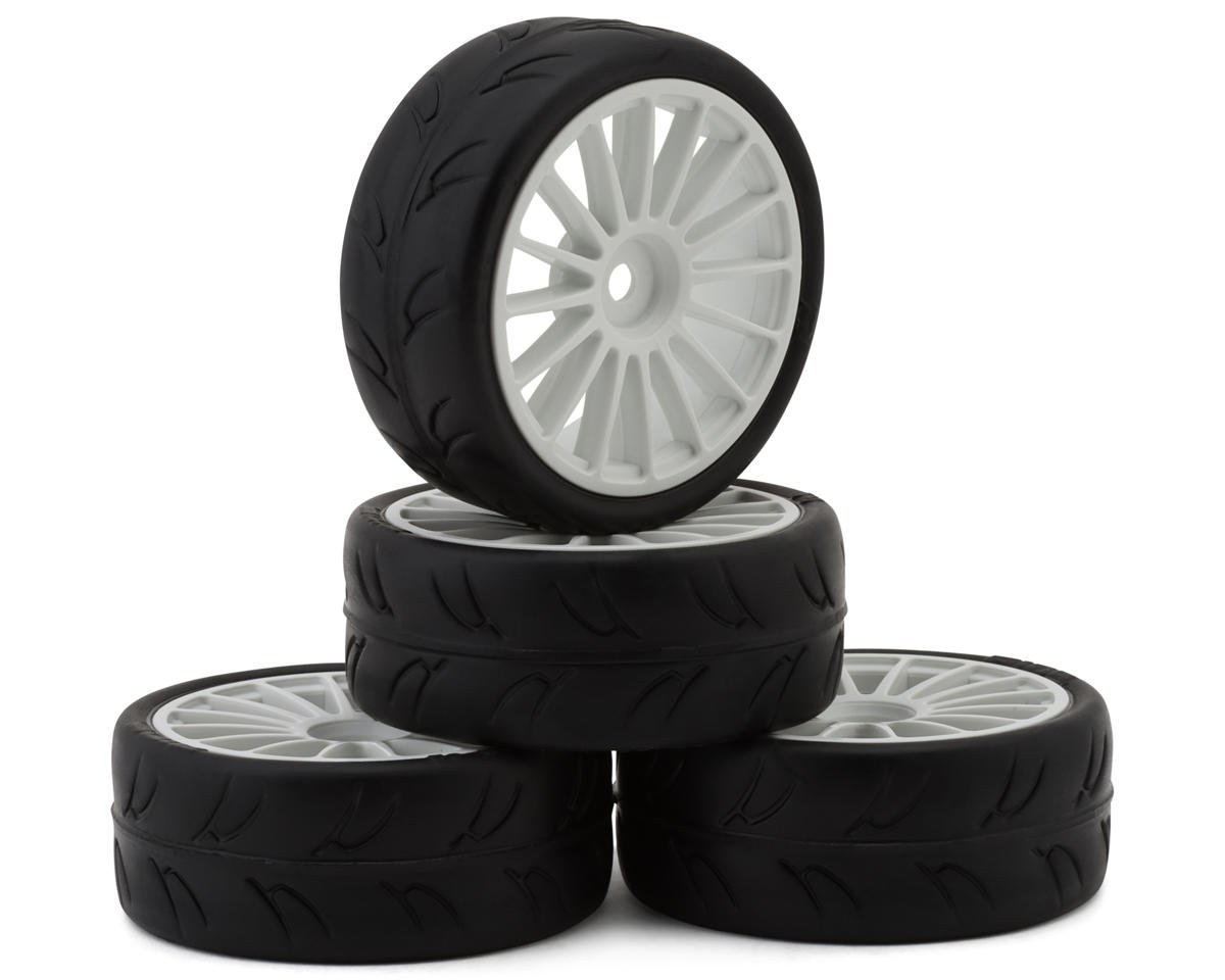 WL-0172WH Yeah Racing Zero-Max S01 1/10 Touring Car Pre-Mount w/12mm Hex (4) (Street Compound)