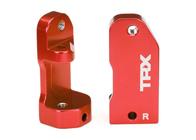 3632X Caster Blocks - Anodized Red Aluminum