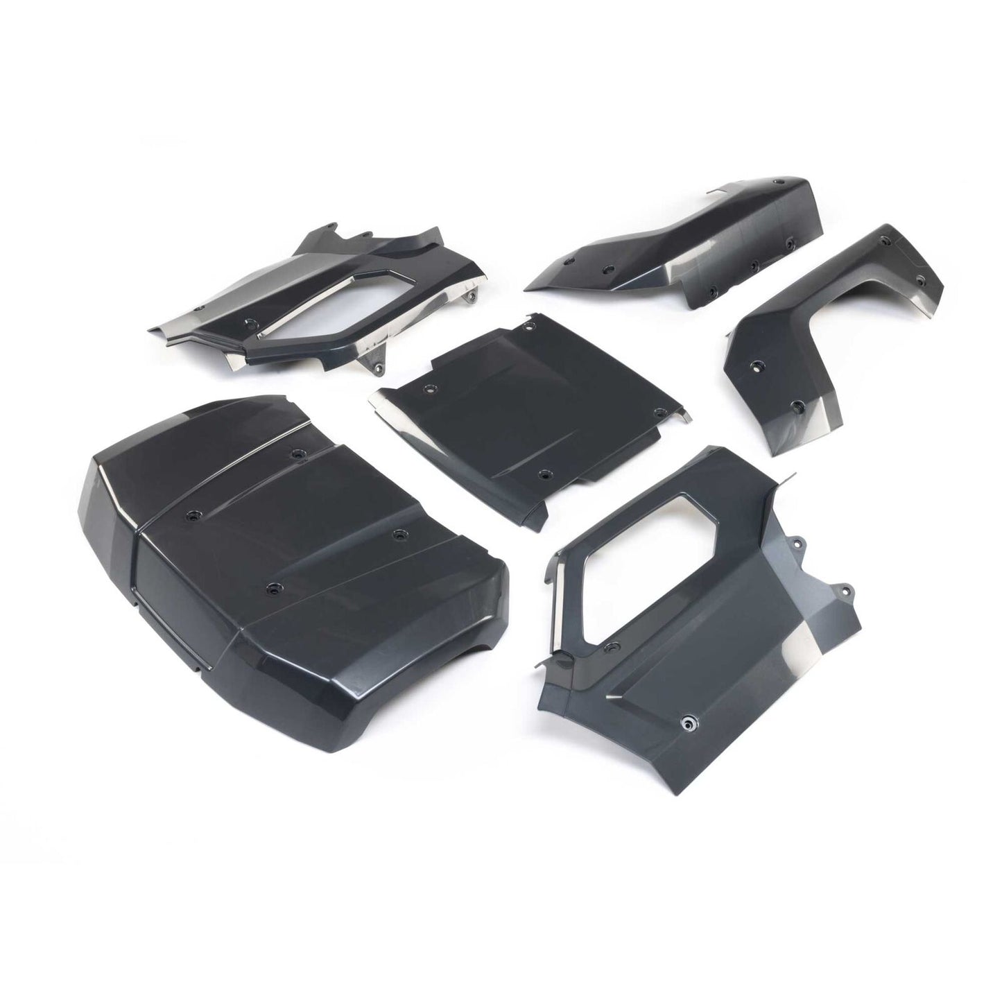 LOS-4350 Losi Body Set, Complete, Gun Metal Grey: 5IVE-T 3.0