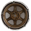 DSC-DE-222 DS Racing Drift Element 6 Spoke Drift Wheels (Bronze & Chrome w/Gold Rivets) (2) (Adjustable Offset) w/12mm Hex