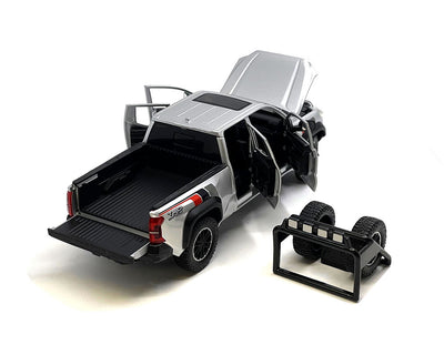 MiJo Exclusives MJH08778-MJS02 1:24 2024 Toyota Tacoma TRD Off-Road Custom Limited 2,400 Pcs – Silver with Stripes