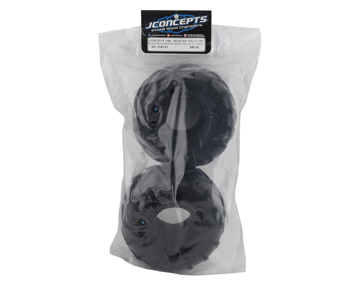 JCO3147-01 JConcepts JCT 2.6" Monster Truck Tires (2) (Blue)