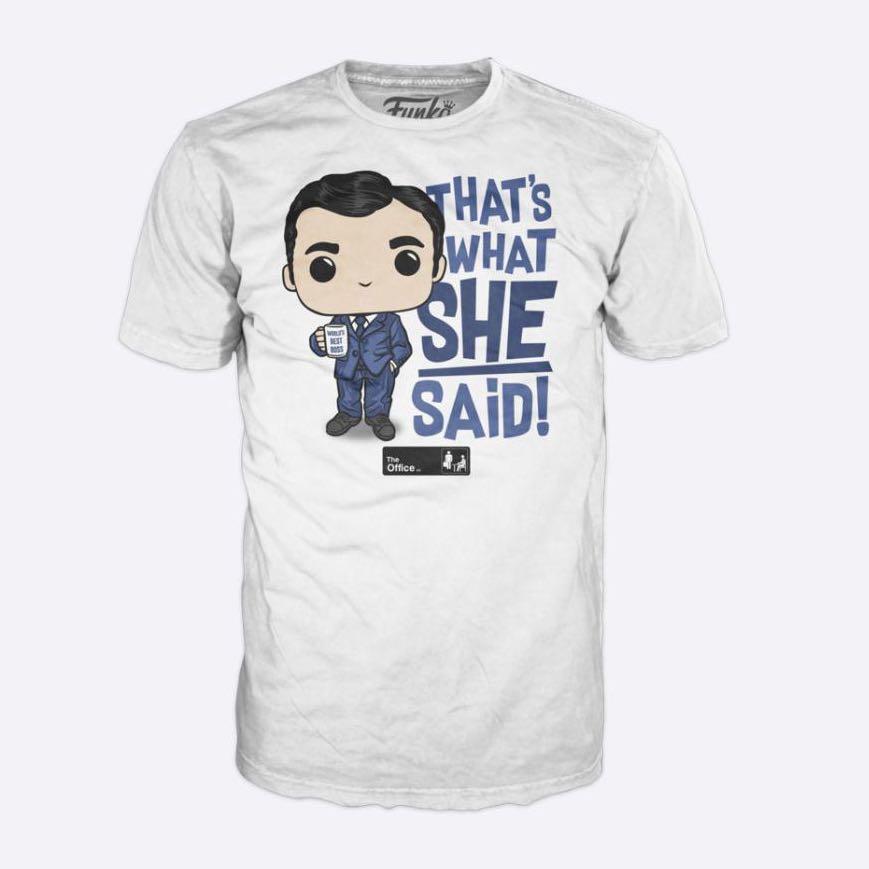 FU57850 Funko Tee The Office Michael Scott "Thats What She Said"