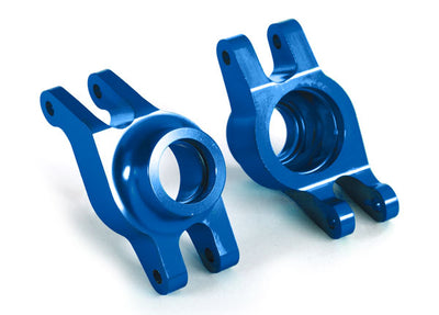 8952X Carriers, stub axle (blue-anodized 6061-T6 aluminum) (rear)