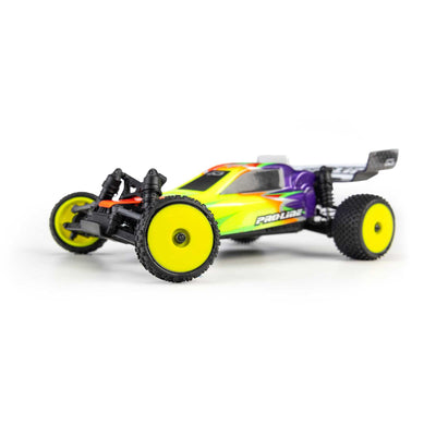 PRO1035512 Pro-Line Racing 1/24 Wedge Front and Prism Rear Carpet Tires Mounted 7mm, Yellow (4): Losi Micro-B