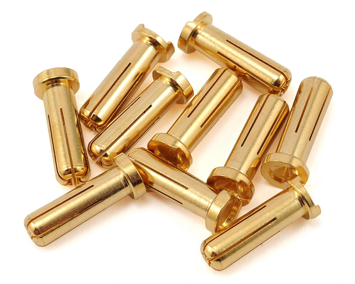 MCL4042 Max Current 5mm Gold Bullet Connectors (10)