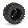 PRO1019010 Hyrax F/R 2.8" MT Tires Mounted 12mm/14mm Black Raid (2)