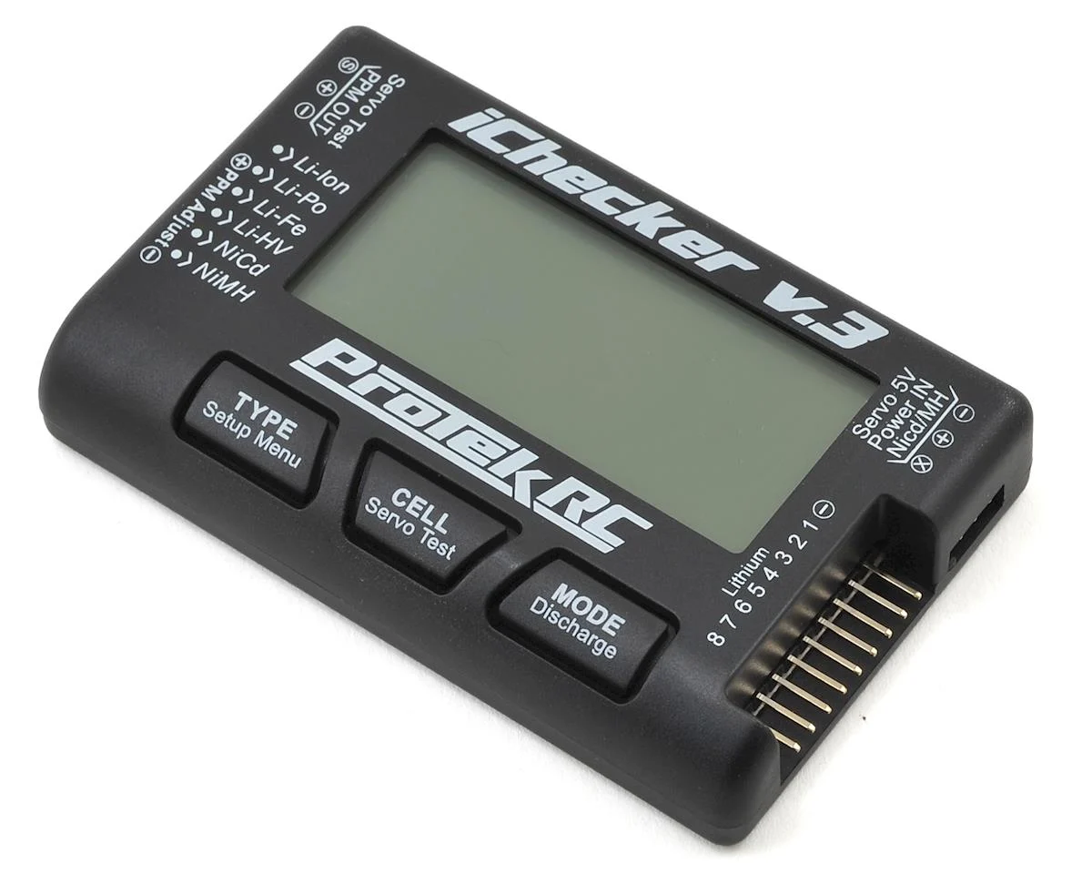PTK211 "iChecker 3.0" LCD LiPo Battery Cell Checker (2-8S) w/Balance Discharging