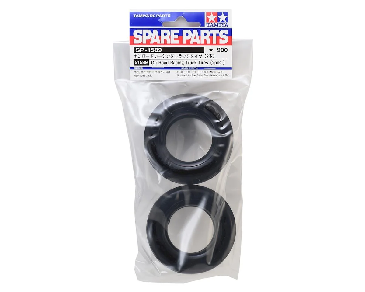 TAM51589 Tamiya TT-01 Racing Truck On-Road Semi Truck Tires (2)