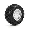 PRO1030113 Pro-Line Racing 1/16 Badlands MX Front/Rear MT Tires Mounted 12mm White Split Six (2): ARRMA MINI KRATON