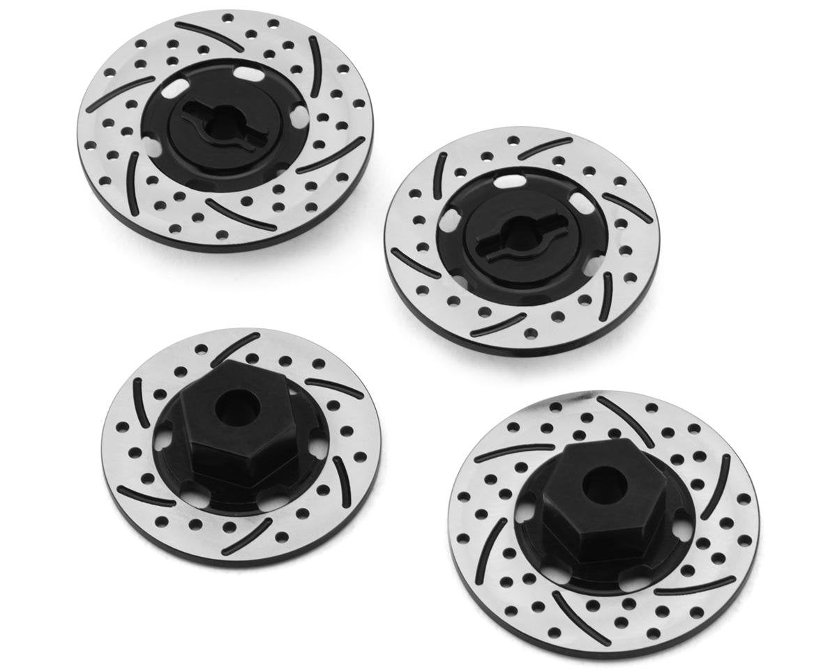 NX-505-B NEXX Racing 12mm Aluminum Brake Rotor Hex Hubs for Traxxas® 4-Tec® (Black) (4) (2.5mm Offset)