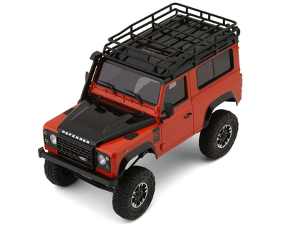 KYO32531MO Mini-Z 4x4 Crawler Land Rover Defender 90 Adventure RTR, Phoenix Orange/Santorini Black