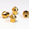 Jevries Diamond Bullet Knock Offs for TRUE 13 Wheels Gold