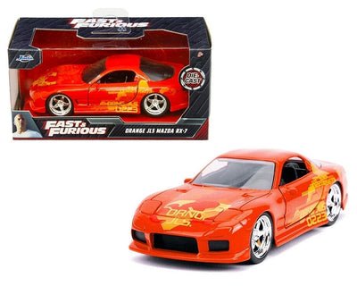 Jada 31442 Orange JLS Mazda RX-7 Fast & Furious