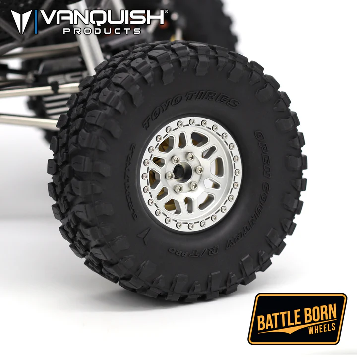 VPS08241 Vanquish Products Battle Born Wheels 2.2 Kilo - Clear