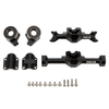 MEUS Racing SCX30 Axle Housing with Diff Covers and Steering Knuckles (Black)