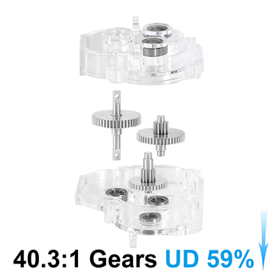 INJ4M-109UD INJORA Complete Transmission with Acrylic Housing for 1/18 TRX4M