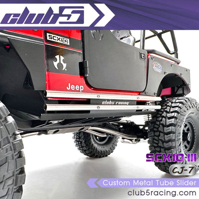 C-AXA-253 Custom Metal Tube Slider - Axial SCX10III Jeep CJ-7