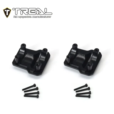 X003KUT8UB TREAL Aluminum 7075 Axle Diff Covers (2P) CNC Machined Upgrades for 1/18 TRX4M-Black