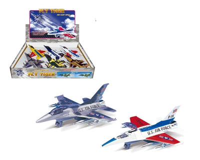 MJ980N-AR Aircraf D/T F16 Flying tiger 7.5" Military 3 Assortments