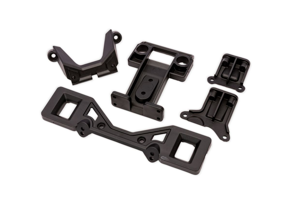 3731X-BLK Rustler 2WD Front & Rear Clipless Body Latches