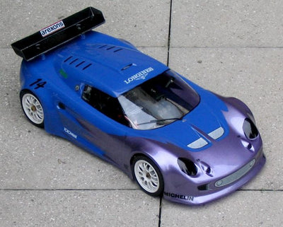 0050 Delta Plastik 1/10 Lotus Elise Body - Clear (w/ Decals)