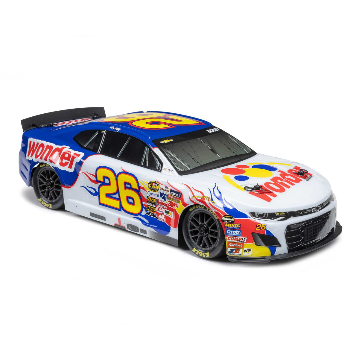 LOSF1122626 1/12 Losi NASCAR Ricky Bobby No. 26 Wonder Bread Chevrolet ZL1 (Battery & Charger Included)