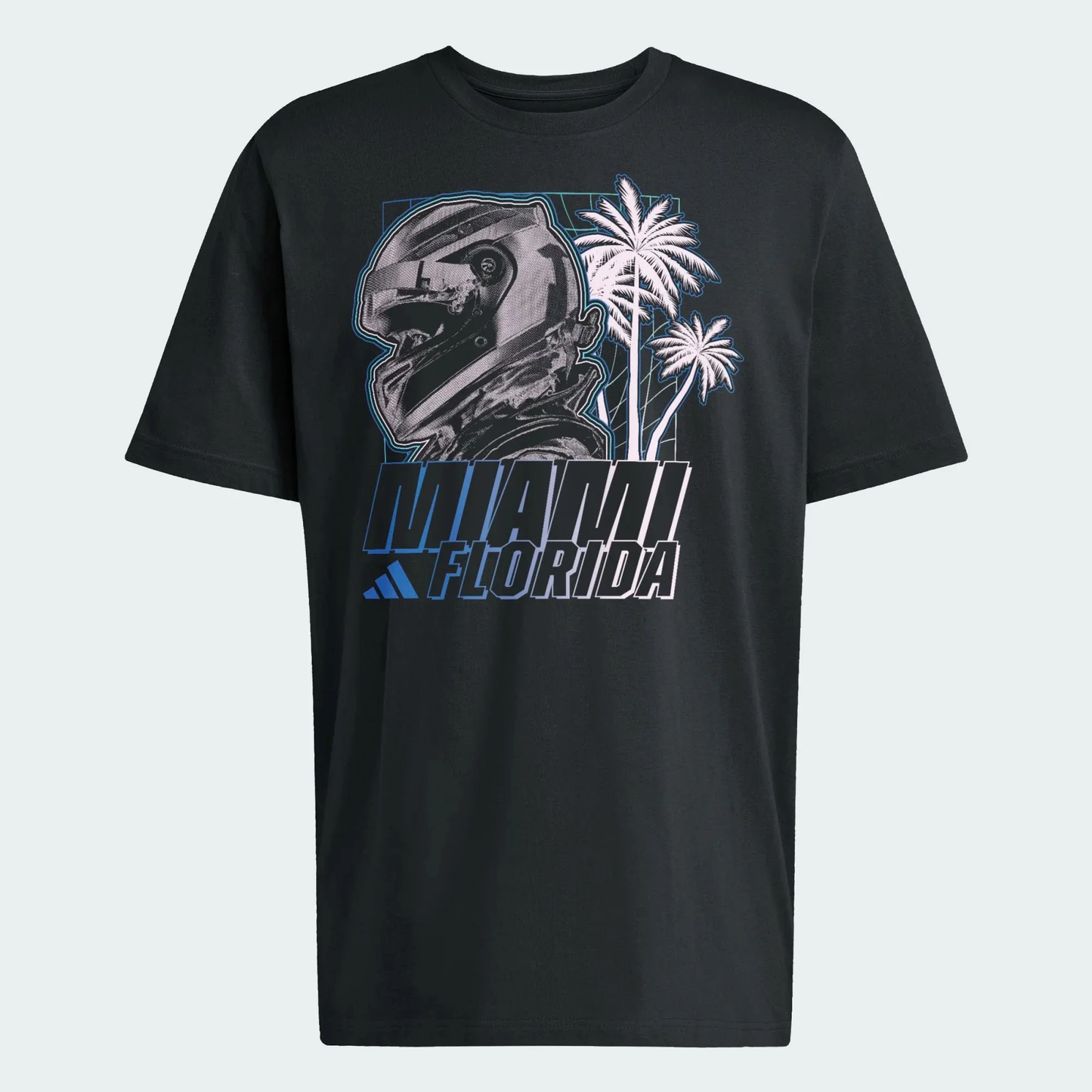 LG4657 Formula 1 x Adidas F1 Miami GP Graphic T-Shirt - Black